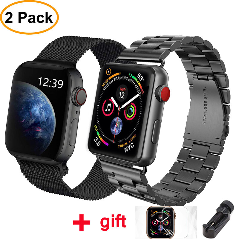 Milanese Loop strap for Apple watch band 42mm 38mm iWatch band 44 mm 40mm Stainless steel bracelet Apple watch Accessories
