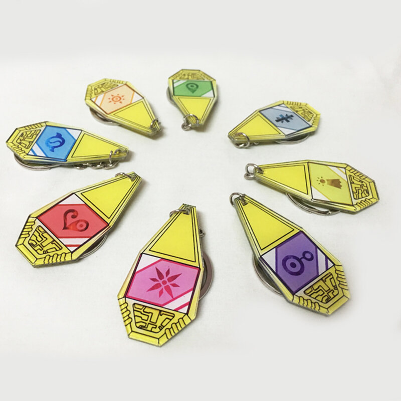 11styles Anime Digimon Monster Keychain Cosplay Prop Key Ring Pendant Accessories Badge