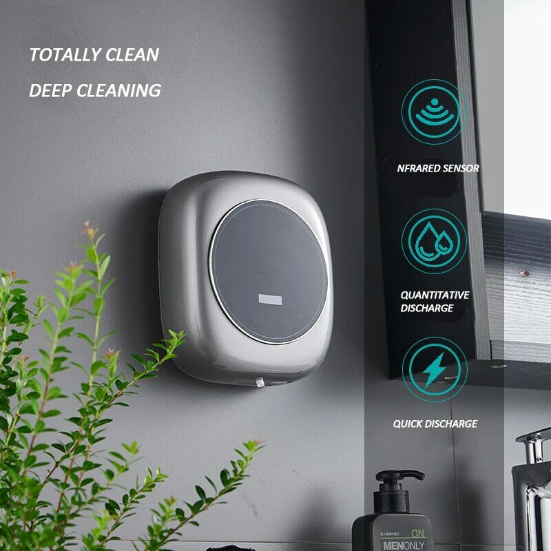 Zeepdispenser Muur Zeepdispenser Usb Opladen Infrarood Inductie Smart Keuken Sensor Handwasmachine Handdesinfecterend