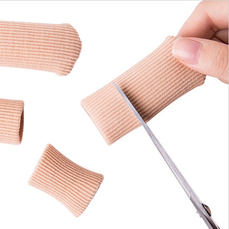 1Pc Toe Separators Fabric Gel Tube Bandage Finger and Toe Protector Hand Foot Pain Relief Cover for Feet Can Cilp Length