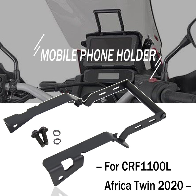 CRF 1100 L 새로운 전화 홀더 핸들 바 브래킷, 혼다 CRF1100L 아프리카 트윈 2020 2021 GPS 네비게이션 마운트 브래킷 플레이트
