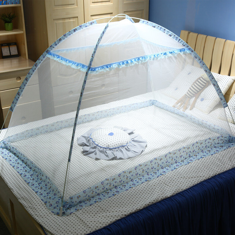Zomer Draagbare 2 Maten Baby Crib Netting Voor 0-6 Jaar Kinderen Opvouwbare Baby Klamboe Baby Baby Bed tent Insect Netting