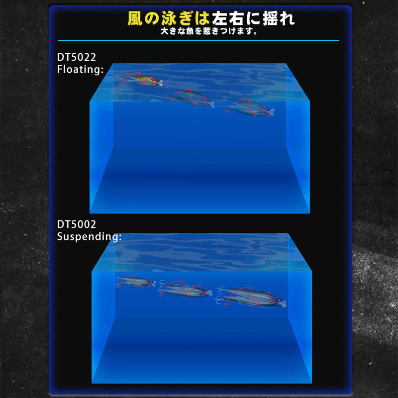 D1ระงับเหยื่อตกปลา Assassin Minnow 145มม./23.5G 120mm19.5g เงียบ Wobbler Luminous น้ำเค็ม Crankbait ของ Snapper SeaBass