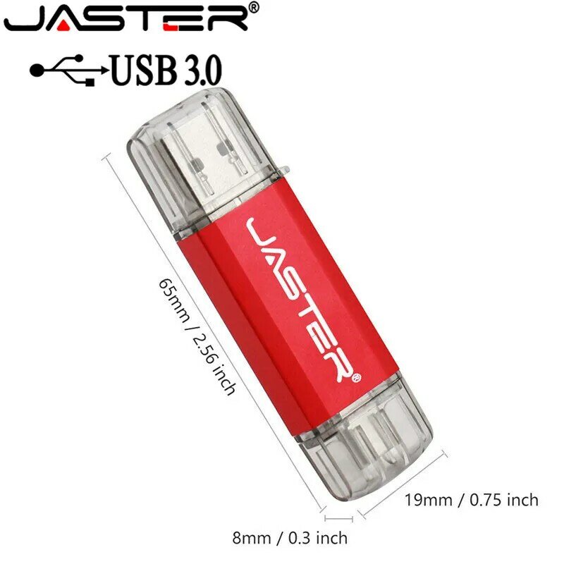 Jaster Hotsale Otg Usb Stick Type C Pen Drive 128Gb 64Gb 32Gb 16Gb Usb Flash Drive 3.0 Hoge Snelheid Pendrive Voor Type-C Apparaat