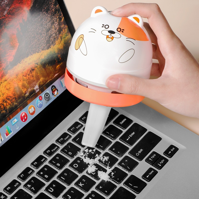 Cute USB Cleaner Cat Mini Vacuum Office Desk Dust Home Table Sweeper Portable Table Keyboard Dust Vaccum New Cleaner