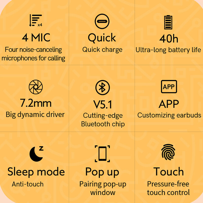 [$50-$6 Promo Code:BRANDC5]QCY T13 słuchawki z Bluetooth V5.1 bezprzewodowy TWS słuchawki sterowanie dotykowe słuchawki douszne 4 mikrofony ENC HD zestaw słuchawkowy dostosowywania aplikacji