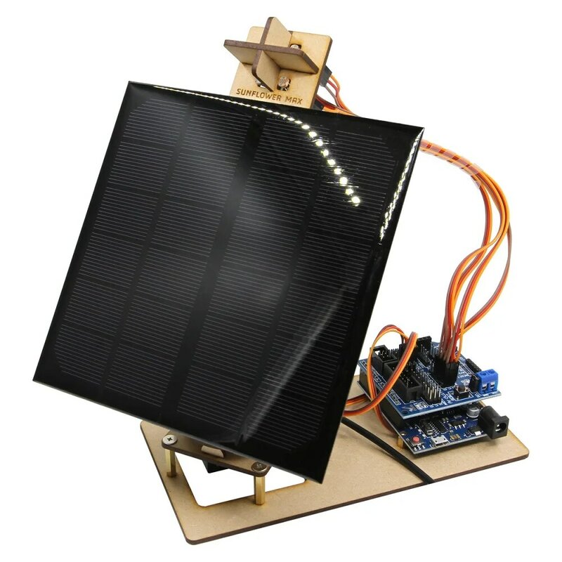 아두이노 프로그램 스마트 태양 추적기, 휴대폰 충전 메이커, 발전 프로젝트, DIY STEM 장난감 부품 사용 가능