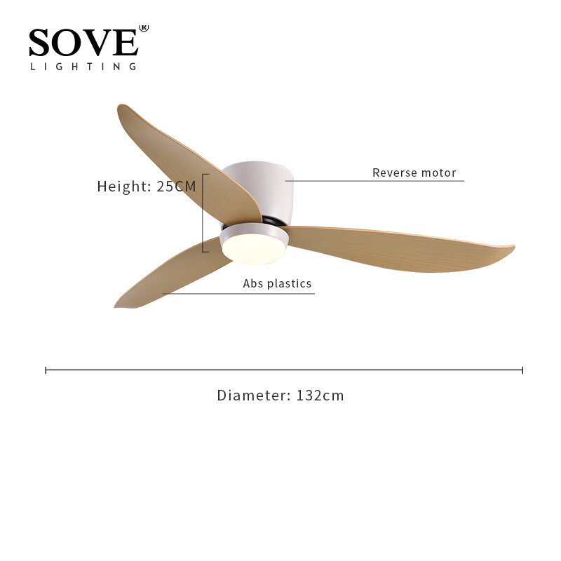 SOVE Modern Led Ceiling Fans With Lights Ceiling Light Fan Lamp Ceiling Fan With Remote Control Decorative BedroomHome 220v
