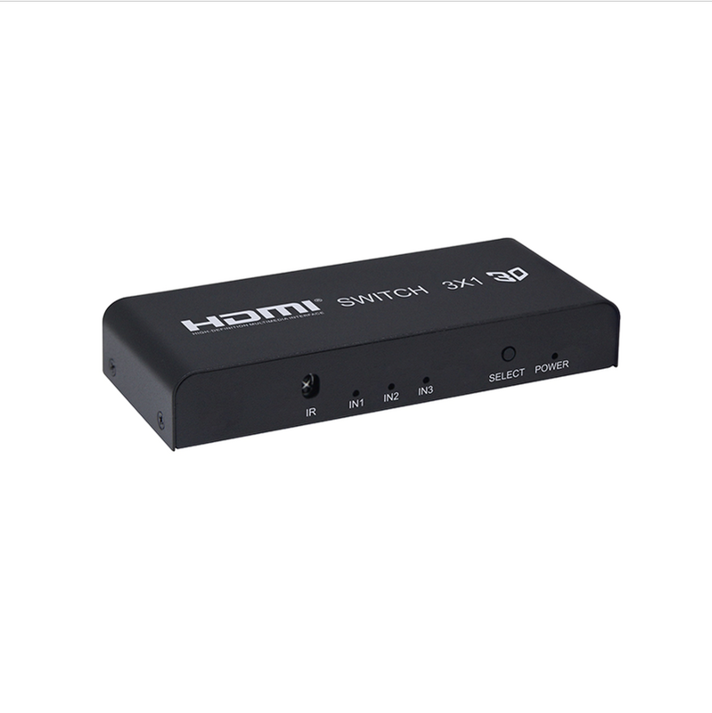Conmutador de salida 3 en 1, Hub de 3 puertos, HDMI Switch 3x1, divisor HDMI 1080p HD 1,4 con Control remoto para HDTV XBOX360 PS3