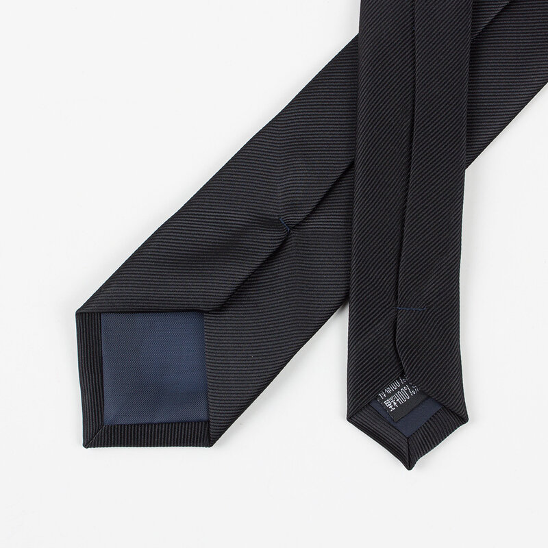 Linbaiway-Corbata de poliéster Jacquard para hombre, corbatas formales de 6cm, accesorios de camisa informales con logotipo personalizado