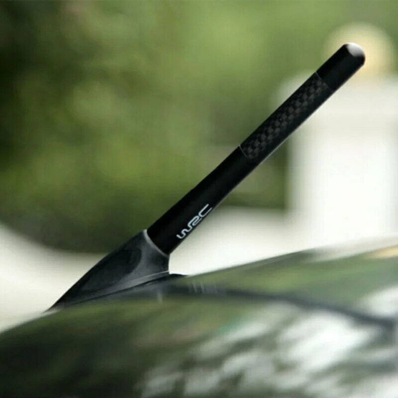 Fibra de carbono antena de rádio curto para renault koleos twingo scenic megane fluenec latitude clio 1/2/3/4 estilo do carro