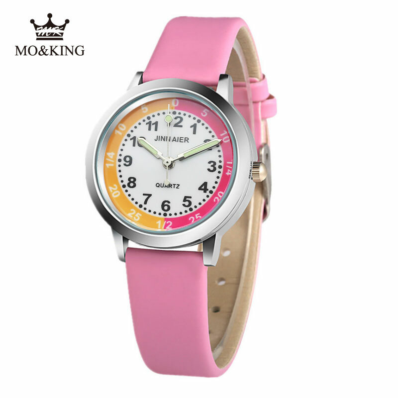 Luxury Brand Cute Baby Unique Children's Boys Girls Kids Quartz Wrist Watch Number Clock Gifts Bracelet Synoked Relojes