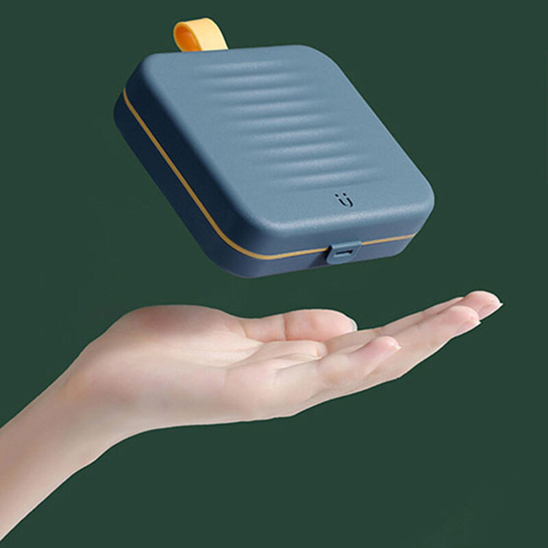 Kotak Jahit Travel Portabel Set Kotak Penyimpanan Peralatan Jahit Magnetik Multifungsi Kecil Aksesori Jahit Buatan Tangan Rumah Tangga