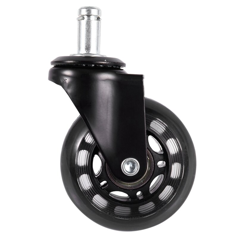 Office Chair Caster Wheels Roller Rollerblade Style Castor Wheel Replacement (2.5inches)