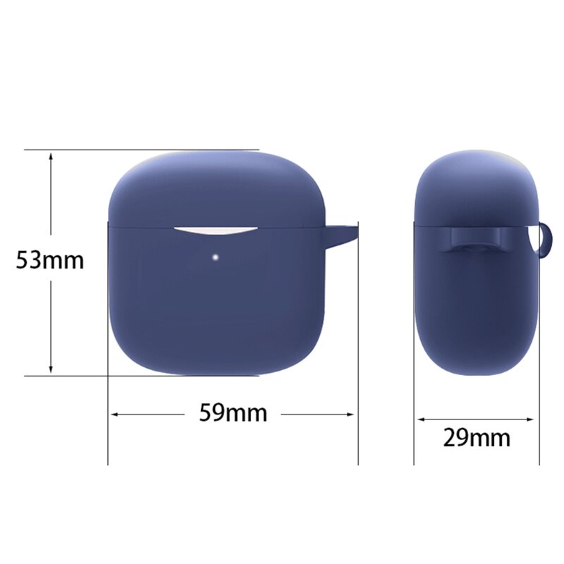 R9cb sem fio fone de ouvido caso protetor compatível para baseus bowie e3 impermeável à prova de choque lavável sílica anti-poeira luva