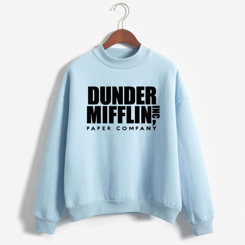 เสื้อสำนักงานทีวี Hoodie ผู้ชายผู้หญิง Dunder Mifflin Inc บริษัทกระดาษ Wernham Hogg ทีวี Michael Scott พื้นที่ Sweatshirt