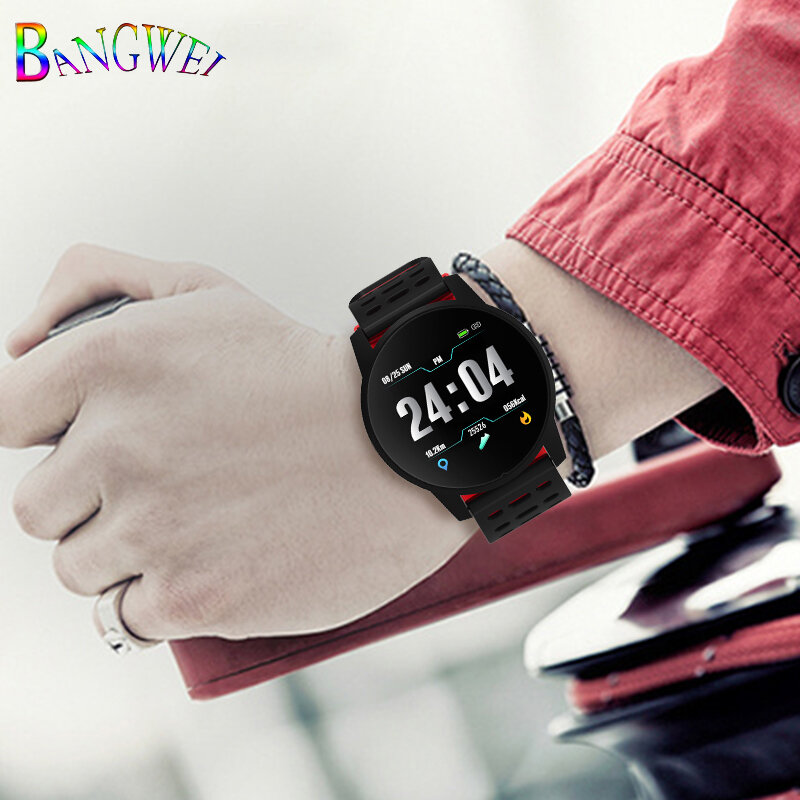 LIGE Smart Uhr Männer Sport smartwatch Fitness Tracker Blutdruck Herz Rate Erkennung Schrittzähler Healthwatch Für Android ios