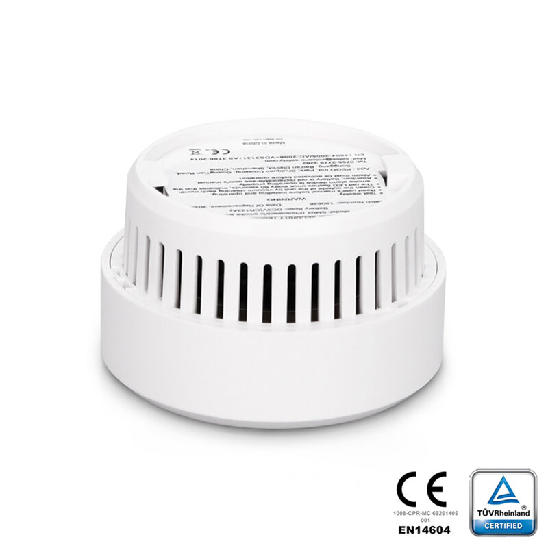 5 smoke detectors, wireless photoelectric smoke alarms powered by lithium batteries for 10 years, passed CE