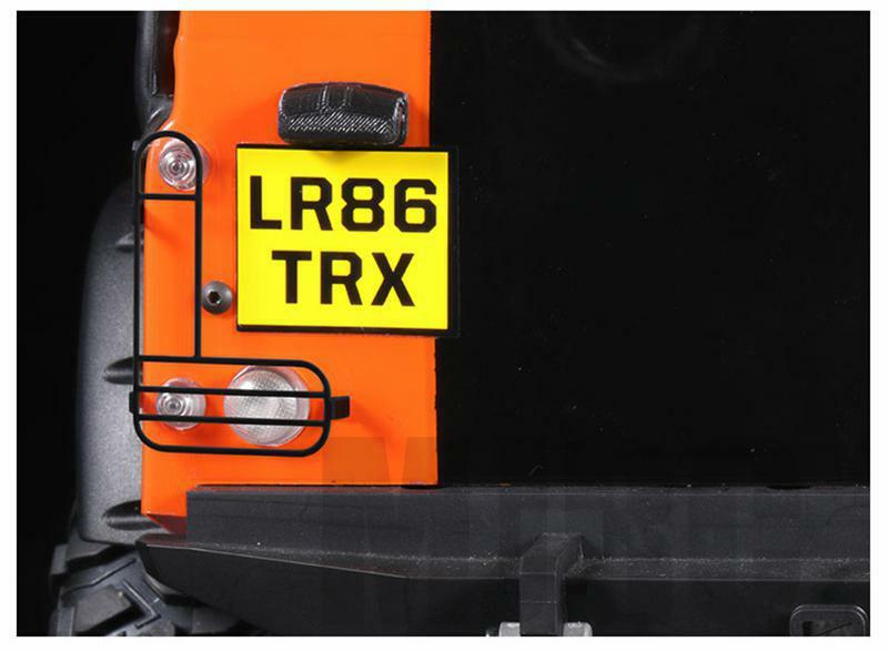 1 Pair Metal Protective Lampshade For 1/10 Rc Crawler Car Defender Trax Trx4 Rear Lampshade Reversing Lamp Protection Cover