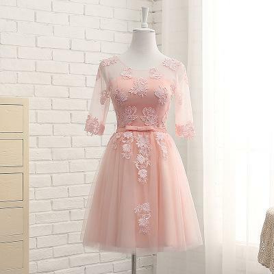 Розовое шифоновое свадебное платье подружки невесты, пикантные кружевные длинные платья с цветами, элегантное приталенное вечернее платье...