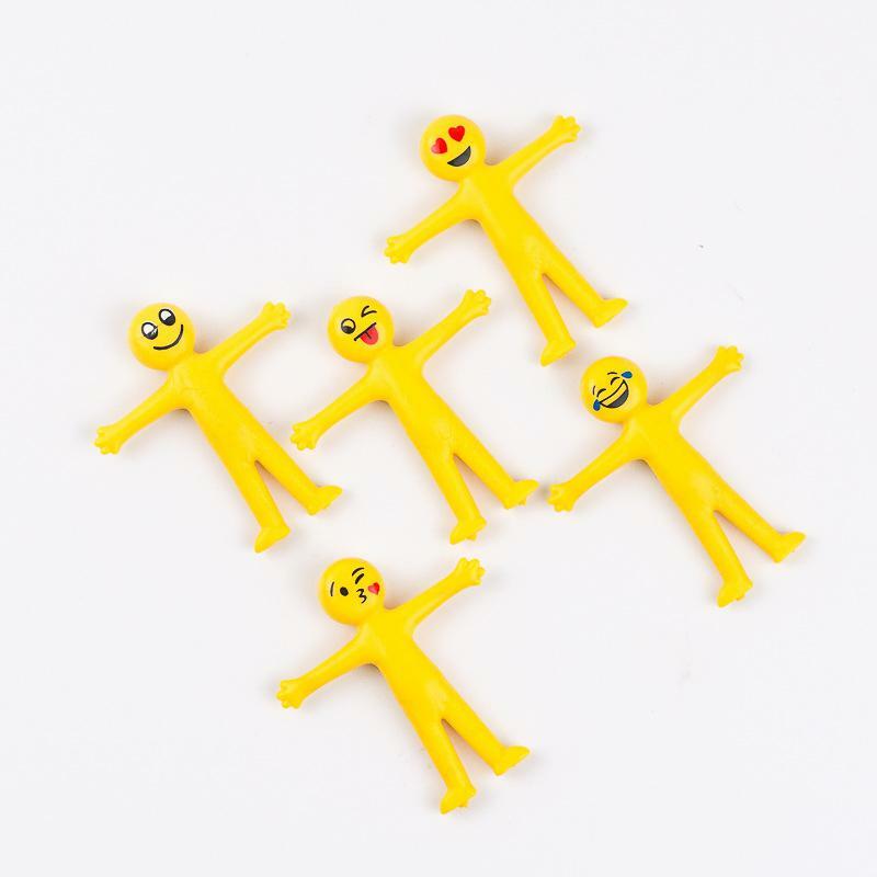 RCtown Creative Facial Expression Person Squeeze Toy Mini Silicone Squishy Stress Reliever Toys Random Expression