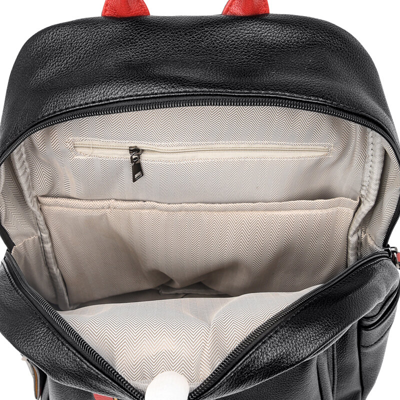 KINNMAN-mochila Vintage de piel sintética para mujer, bolso de hombro de cuero suave, mochila de viaje para chica, 2021