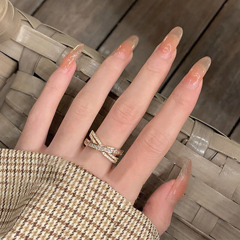 Женское Винтажное кольцо с фианитом, Открытое кольцо из стерлингового серебра 925 пробы на указательный палец, ручная работа, модные ювелирные украшения для пар