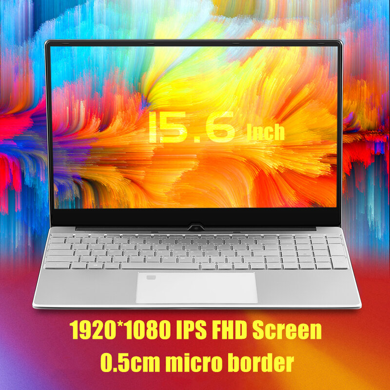 KUU 15,6 pulgadas para Intel i5-5257U 3,10 GHz Gaming laptop 256GB SSD IPS pantalla Teclado retroiluminación huella digital juego desbloqueado Notebook