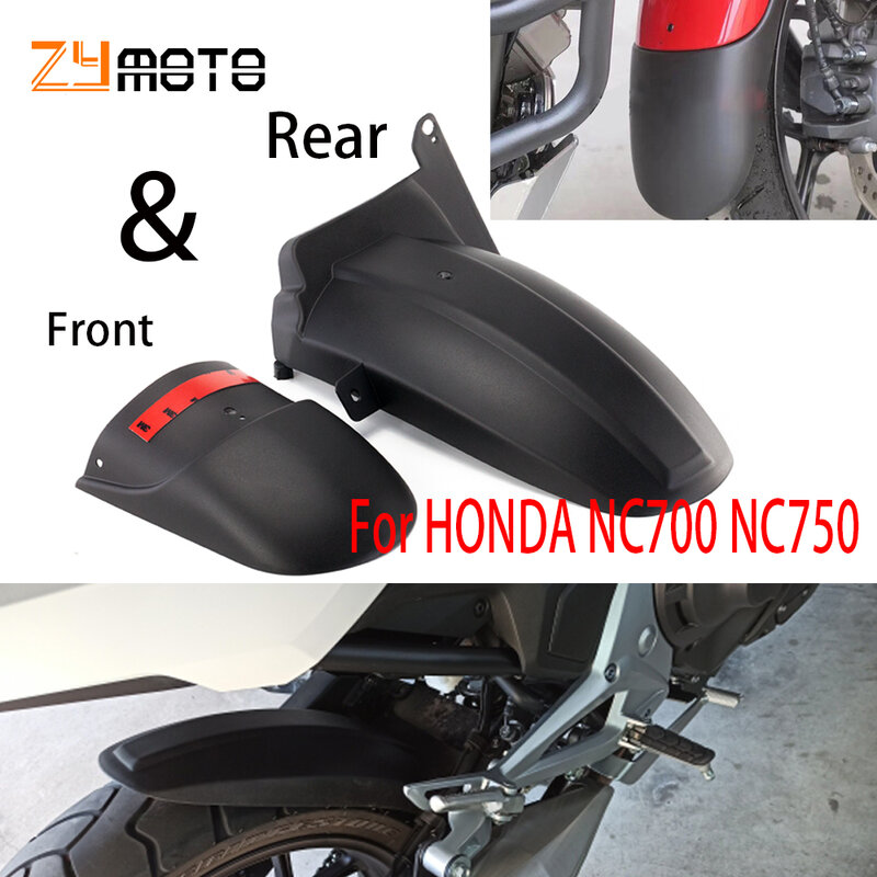 สำหรับ HONDA NC700 NC750 S / X รถจักรยานยนต์ Fender ด้านหน้าด้านหลัง Extender Hugger Mudguard NC750S NC750X NC700S NC700X NC 750 700 12-2022