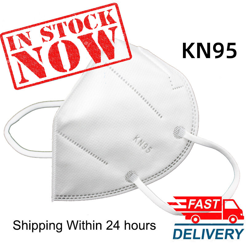 Fast Shipping KN95 5ชั้นกรองใบหน้าหน้ากากป้องกันฝุ่นความปลอดภัย Nonwoven Earloop ทิ้ง FFP2ฝาครอบปากหน้ากากป้องกันฝุ่น