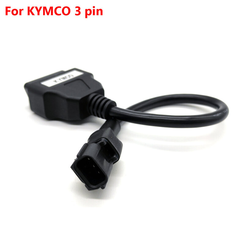 Voor Kymco 3pin Obd Motorfiets Diagnostische Kabel Motorbike 3 Pin 16 Pin Naar OBD2 16Pin Adapter Kabel