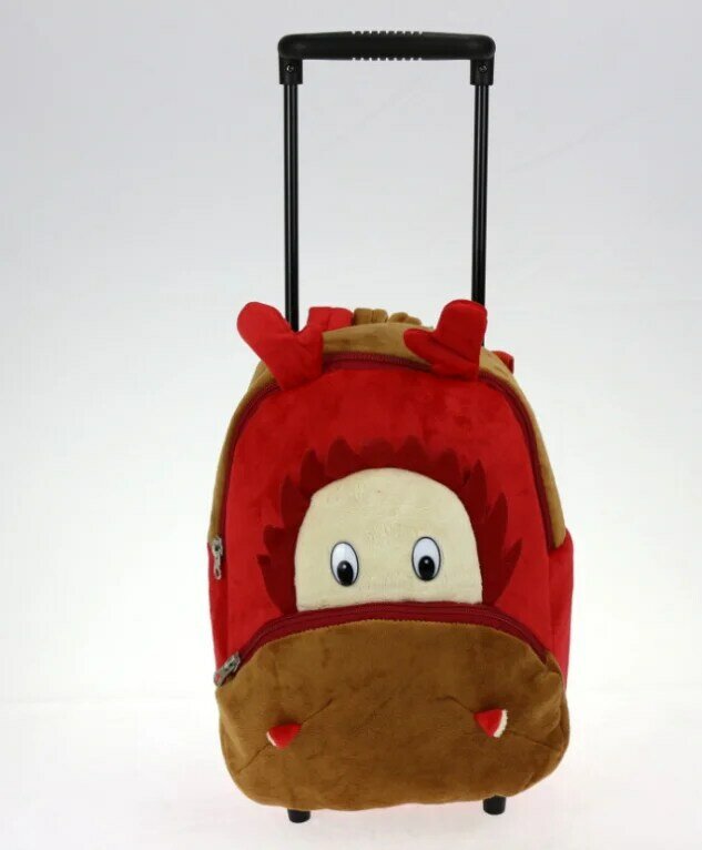 Рюкзак для кукол для детского сада, чемодан на колесиках двойного назначения для детей 1-6 лет, чемодан на колесиках, съемная сумка на колесиках, школьная сумка