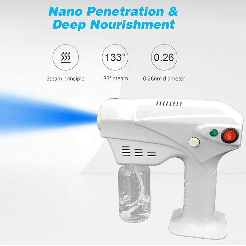 AS Nano steam spray gun disinfection  with 84 disinfection spray deodorization disinfection atomizer hair EU/US plug