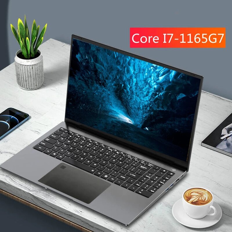 คลีฟแลนด์15.6นิ้วแล็ปท็อป Intel Core I9 10880H I7 1165G7 NVIDIA MX450ลายนิ้วมือโน้ตบุ๊ค Ultrabook Windows 11 10 wiFi BT