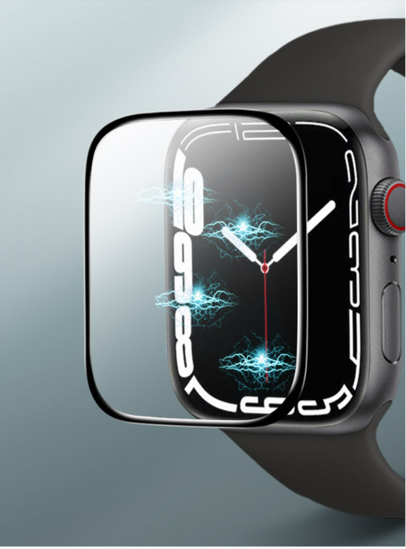 Film protecteur à bord incurvé 3D pour Apple Watch, pour Apple Watch série 8 7 41mm 45mm, pour Apple Watch Ultra 49mm