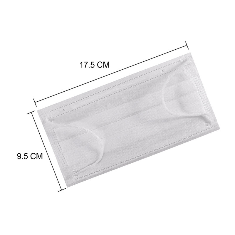 50pcs 3 Layer mouth Mask Non-woven Dust  Disposable mask Dustproof Anti-fog health Care   Elastic Earloop protective  Face Masks