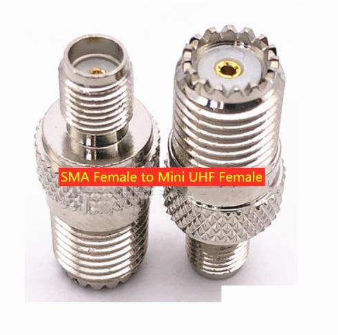 SMA Female To mini UHF Female Coaxial RF Adapter Connectors