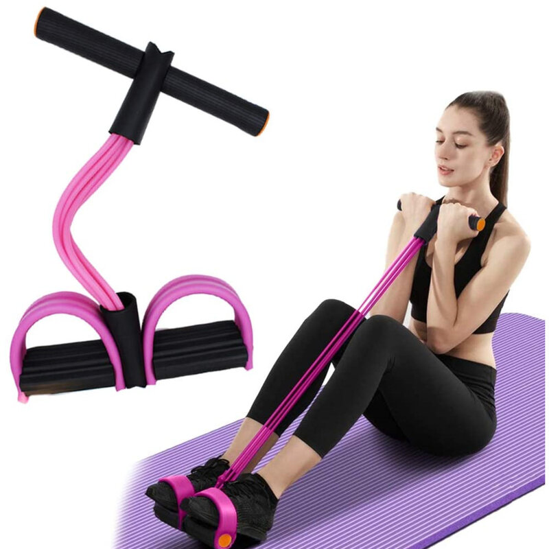Corda elastica per tensione 6 Tube Puller Pedal Fitness Sit Up Pull Rope fasce di resistenza in lattice Home Gym attrezzature per l'allenamento sportivo
