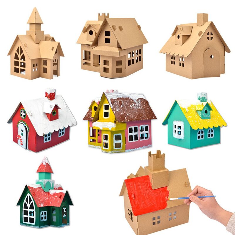 Decorações de casa para crianças, pacote de material bricolage, caseiro luminoso, caseiro, presente do jardim de infância, 2021