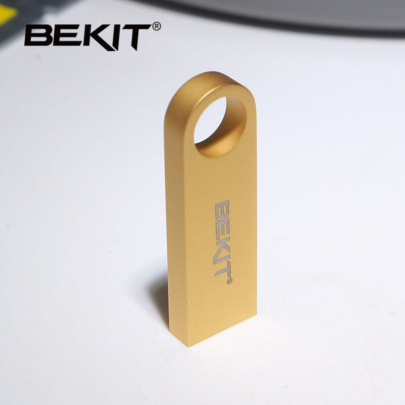 Bekit pamięć USB 64GB metalowe Pendrive wysokiej prędkości pamięć USB 32GB Pen Drive rzeczywista pojemność 16GB USB 2. W wieku 0 dysk Flash prostokąt