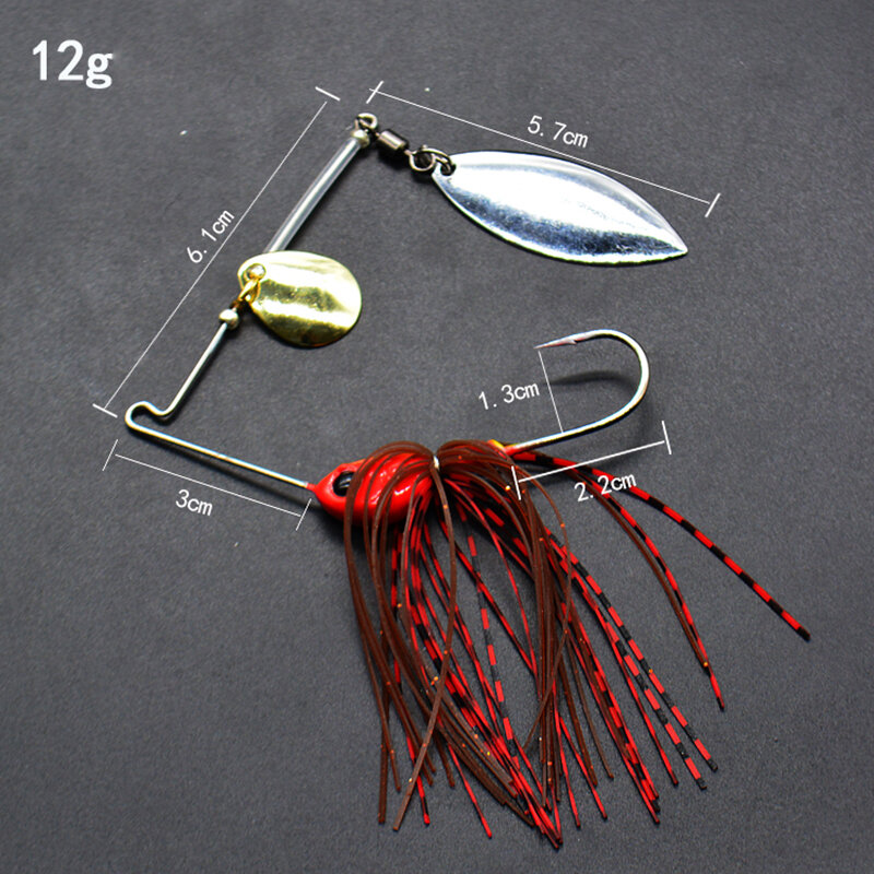 Spinner Spoon Bait para Pike Fishing, Wobblers Lures, Combater, Iscas Artificiais, Metal Sequins, Spinnerbait, 13g, 18g, 1Pc