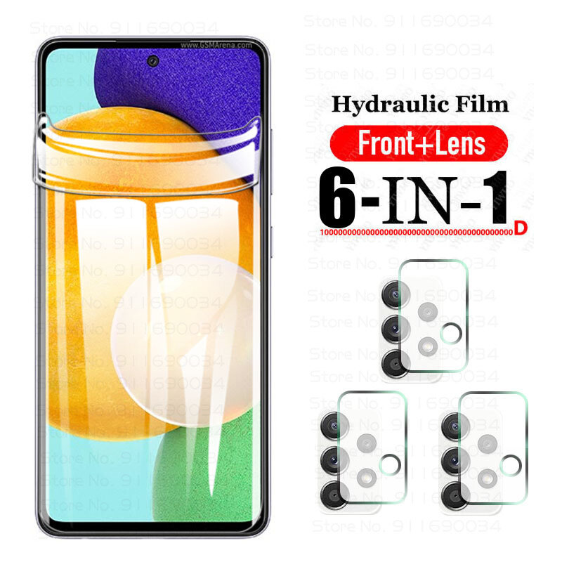 Protective Hydrogel Film for Samsung Galaxy A42 A52 A32 A72 5g Soft Screen Protectors Tempered Glass camera lens a42 5g a32 5g