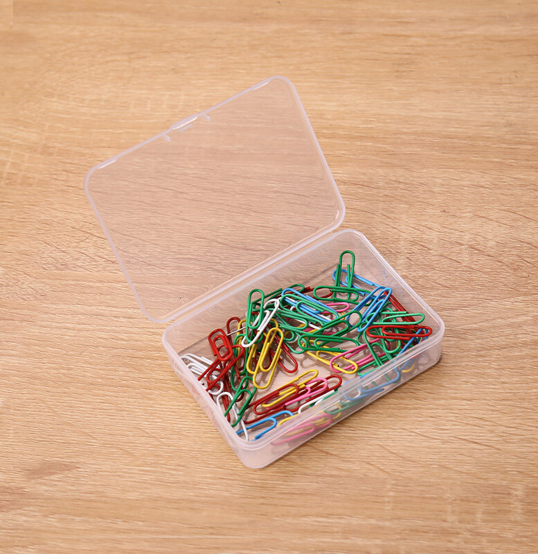 Caja transparente para cartas de juego, contenedor de almacenamiento de joyas, juego de mesa, caja de plástico transparente, 1 pieza, 10x7Cm