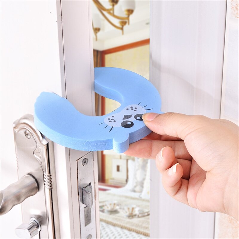 Child Safety Protection Baby Safety Cute Security Card Door Stopper Baby Newborn Care Child Lock Protection From Children NR0051