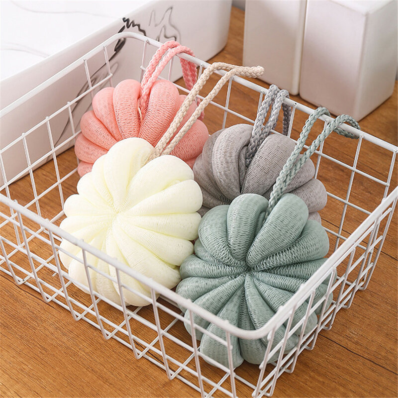 Bath Bubble Ball Exfoliating Scrubber Soft Shower Mesh Foaming Sponge Body Skin Cleaner Cleaning Tool Bathroom Accessories New