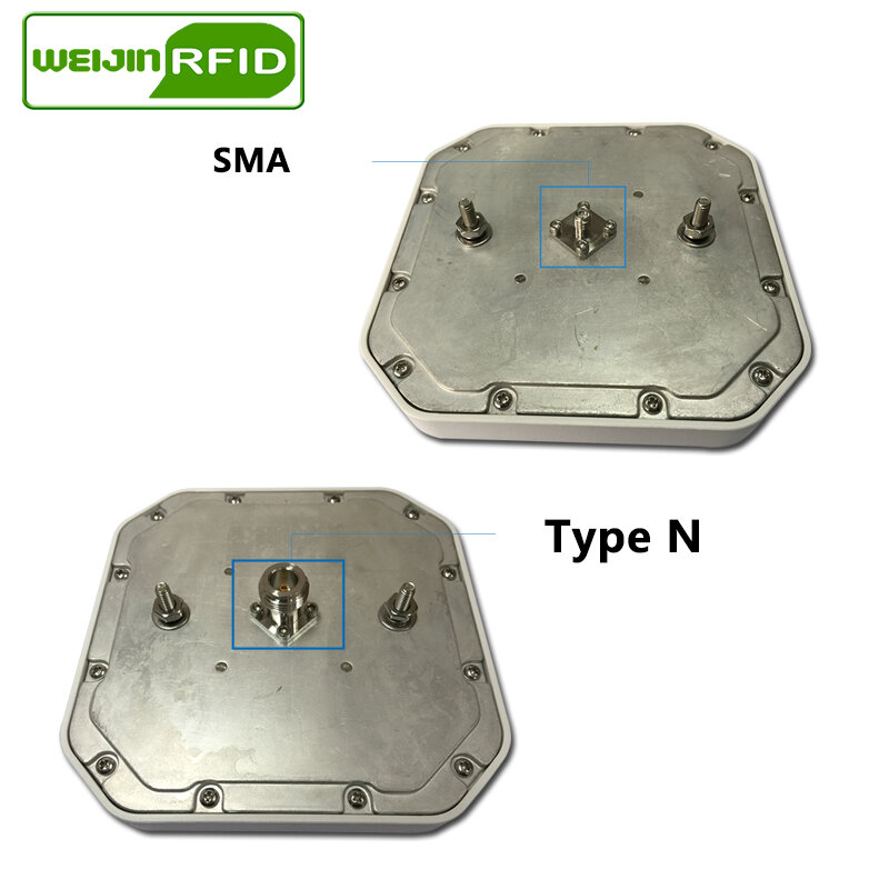 هوائي RFID UHF 915MHz VIKITEK دائري الاستقطاب ، 5.5DBI مسافة متوسطة يستخدم لقارئ zebra FX7500 FX9500 FX9600