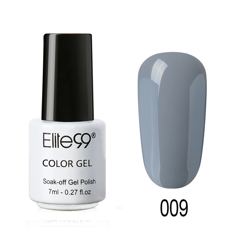 7 Elite99 ml Cinza Cor Gel Polonês LED UV Vernis Semi Permanente Gel Top Coat Verniz Nail Art Manicure Gel lak Polidores de Unhas DIY