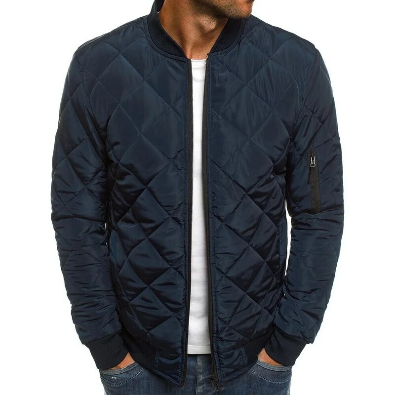 Neuer Reiß verschluss Jacken mantel für Männer Winter warme lässige Wind jacke Jacken Oberbekleidung männliche Kleidung