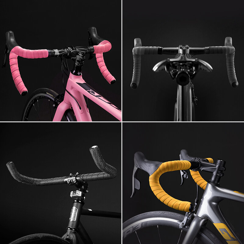 ROCKBROS nastro manubrio per bicicletta cintura antiscivolo ammortizzante cinturino da ciclismo ultraleggero resistente all'usura accessori per bici da strada MTB