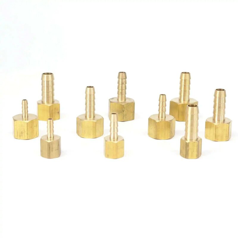 Fit Tube I.D  1/8" 3/16" 1/4" 5/16" 3/8" 1/2" Barbed -1/8" 1/4" 3/8" NPT Female Brass Fittings Connectors Adapters